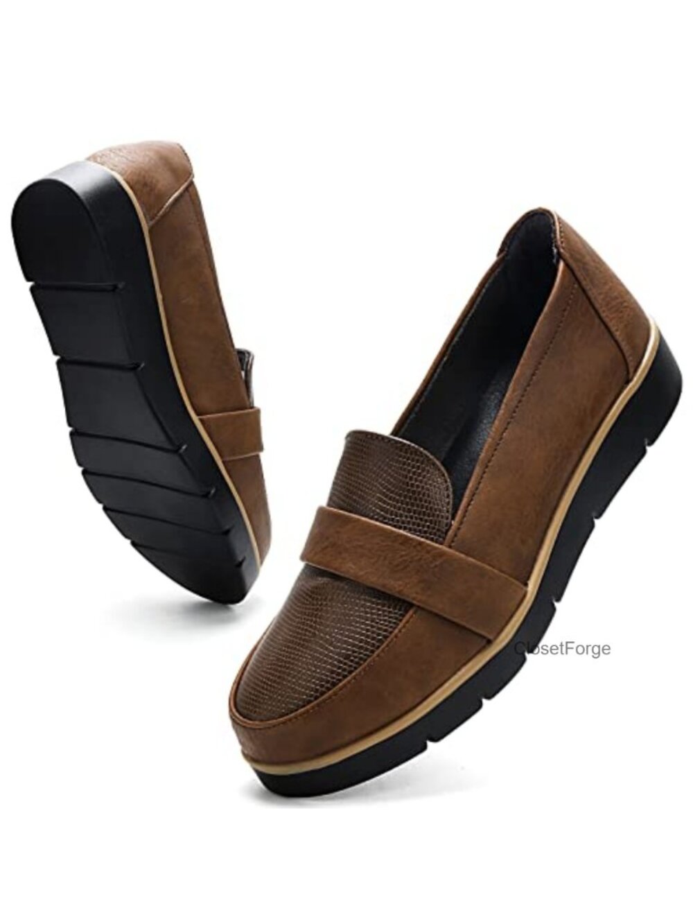 Leather Slip On Loafers Business Casual Cushioned